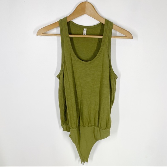Intimately Free People Green Tank Bodysuit XS - Picture 4 of 5